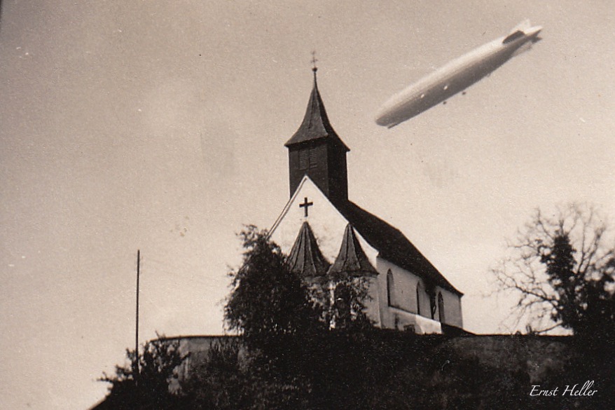 Zeppelin &uuml;ber Rheinau 1937